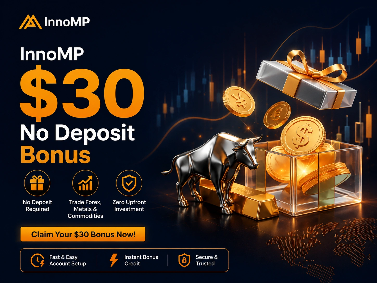InnoMP $30 No Deposit Bonus