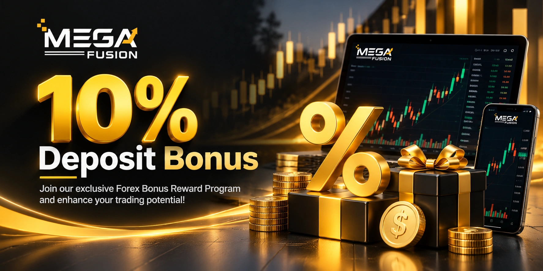 Mega Fusion 10% Deposit Bonus – Boost Your Trading Capital