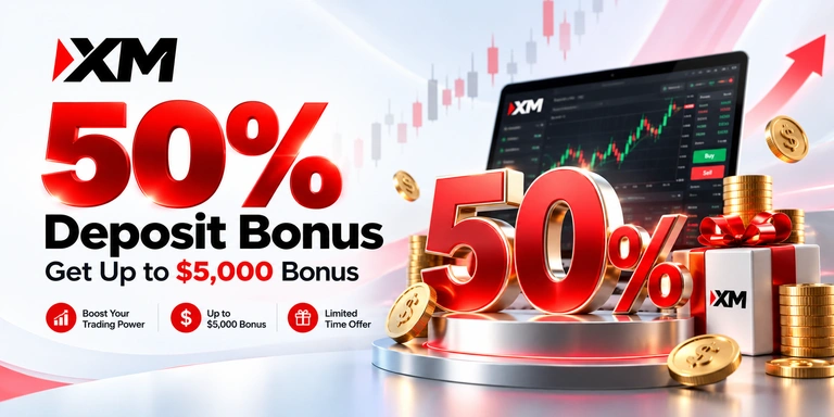 XM 50% Deposit Bonus – Get Up to $5,000 Bonus