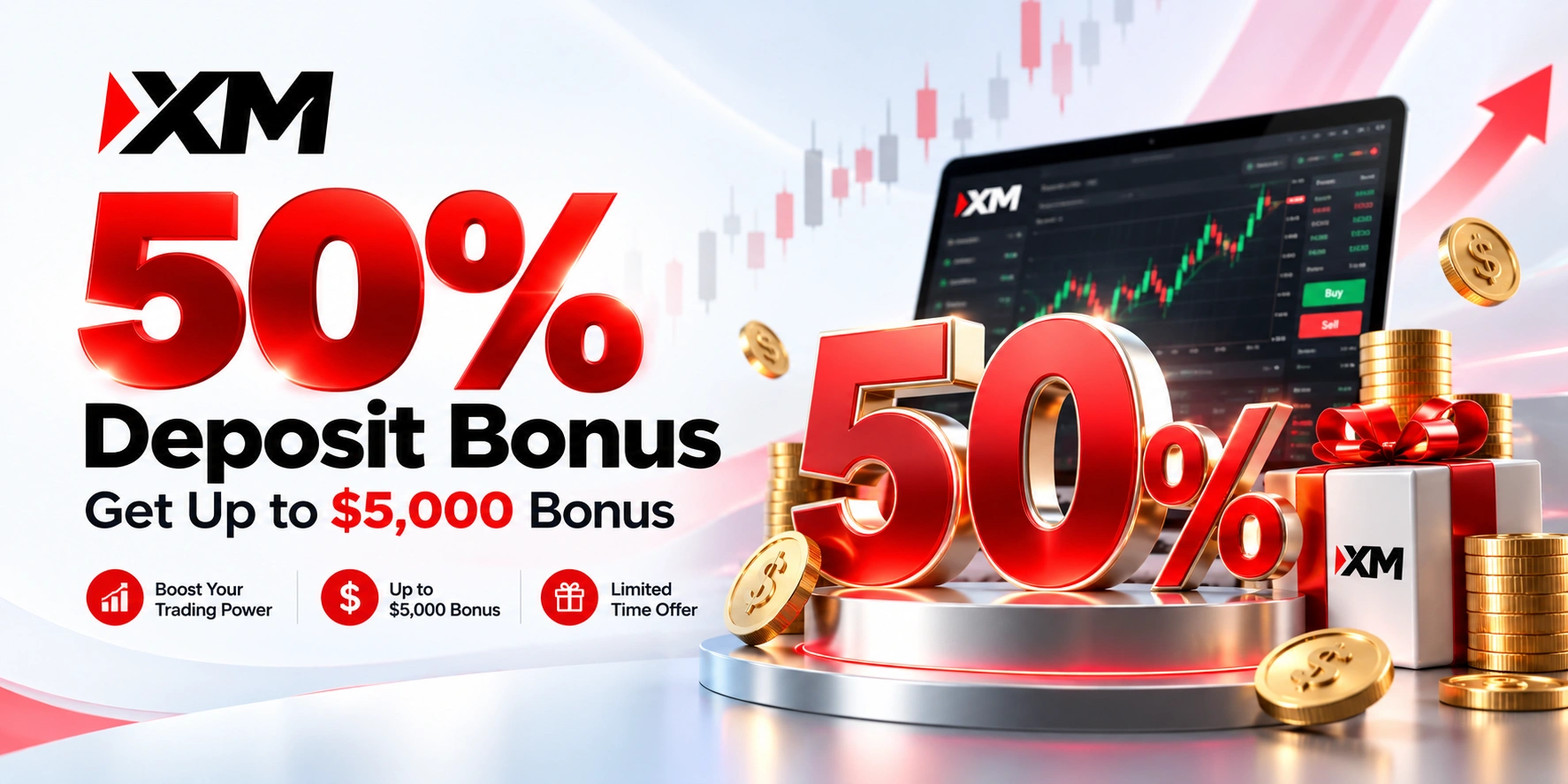 XM 50% Deposit Bonus – Get Up to $5,000 Bonus